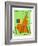 Stamp with Map and Flag of Cameroon-Perysty-Framed Premium Giclee Print