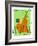 Stamp with Map and Flag of Cameroon-Perysty-Framed Premium Giclee Print