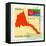 Stamp with Map and Flag of Eritrea-Perysty-Framed Stretched Canvas