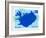 Stamp with Map and Flag of Iceland-Perysty-Framed Art Print