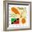 Stamp with Map and Flag of Saint Kitts and Nevis-Perysty-Framed Premium Giclee Print