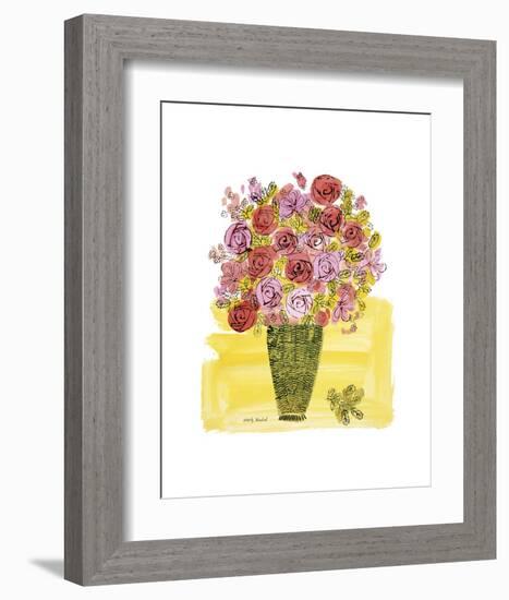 (Stamped) Basket of Flowers, 1958-Andy Warhol-Framed Art Print