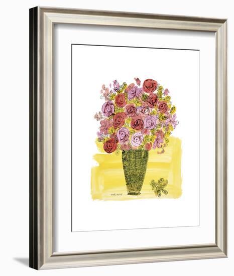 (Stamped) Basket of Flowers, 1958-Andy Warhol-Framed Art Print