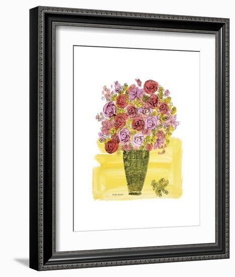 (Stamped) Basket of Flowers, 1958-Andy Warhol-Framed Art Print