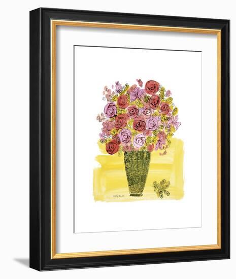 (Stamped) Basket of Flowers, 1958-Andy Warhol-Framed Art Print