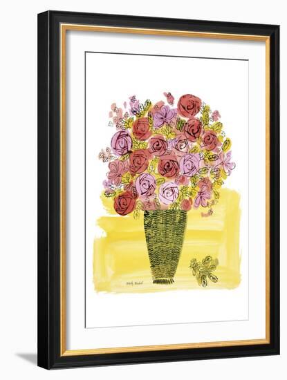 (Stamped) Basket of Flowers, 1958-Andy Warhol-Framed Art Print