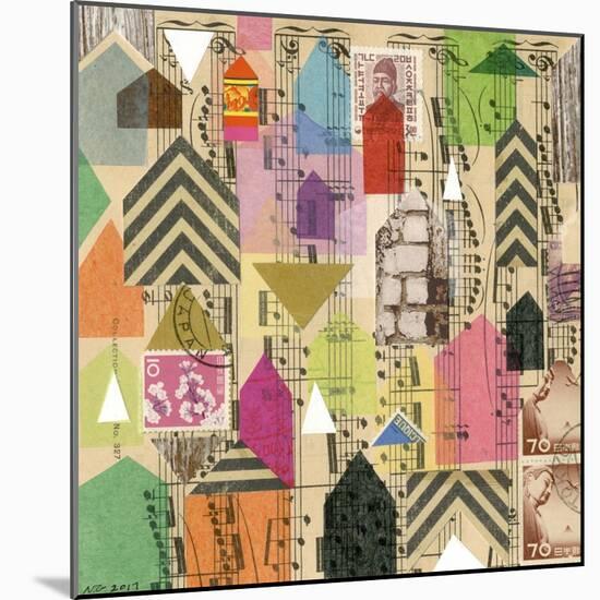 Stamped Houses I-Nikki Galapon-Mounted Art Print