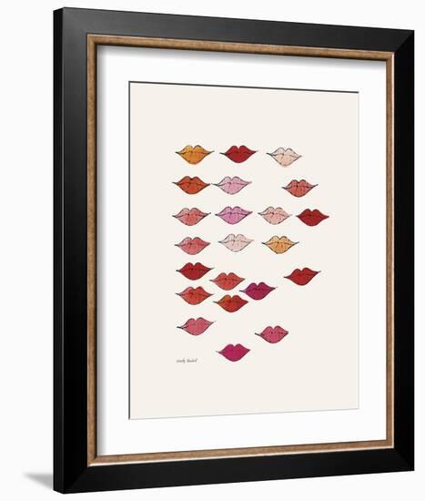 Stamped Lips, c. 1959-Andy Warhol-Framed Art Print