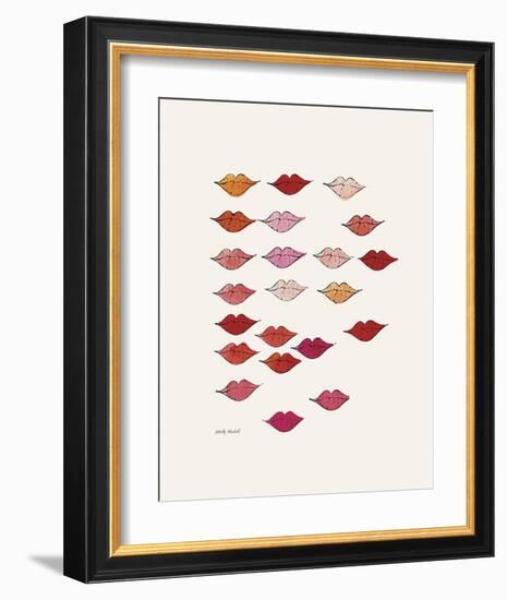 Stamped Lips, c. 1959-Andy Warhol-Framed Art Print