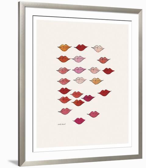 Stamped Lips, c. 1959-Andy Warhol-Framed Art Print