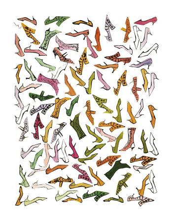 Warhol ShoesC 1959 Stamped Giclee Andy Print By NPkO8w0nX