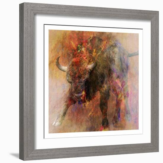 Stampede 2-Sheldon Lewis-Framed Art Print