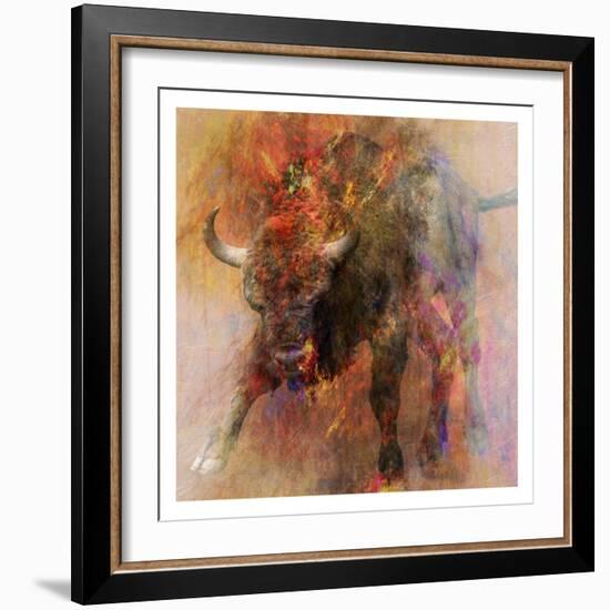 Stampede 2-Sheldon Lewis-Framed Art Print