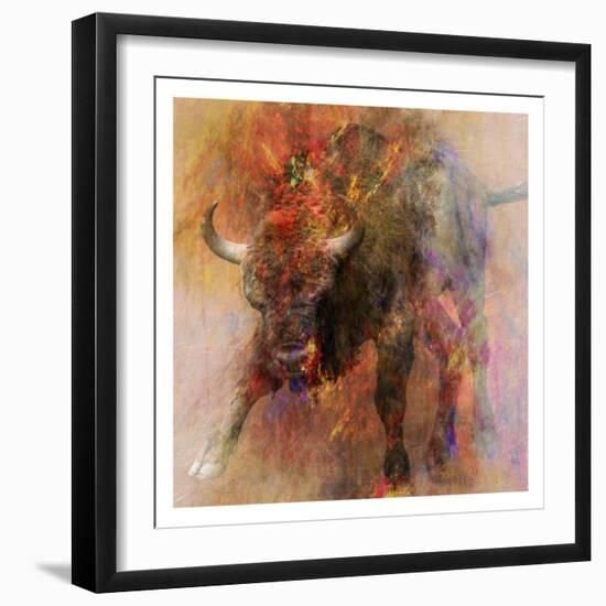 Stampede 2-Sheldon Lewis-Framed Art Print