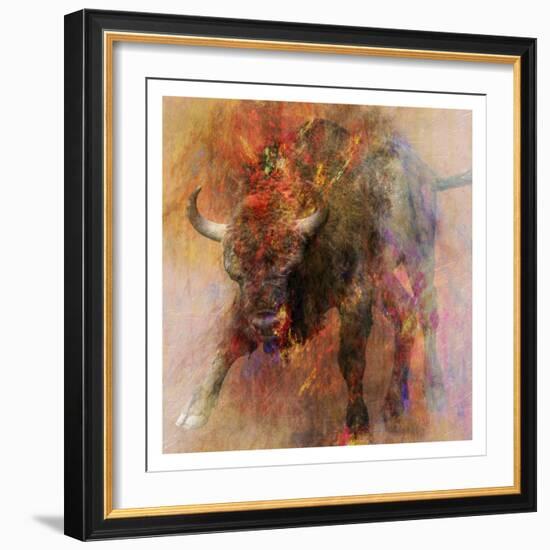 Stampede 2-Sheldon Lewis-Framed Art Print