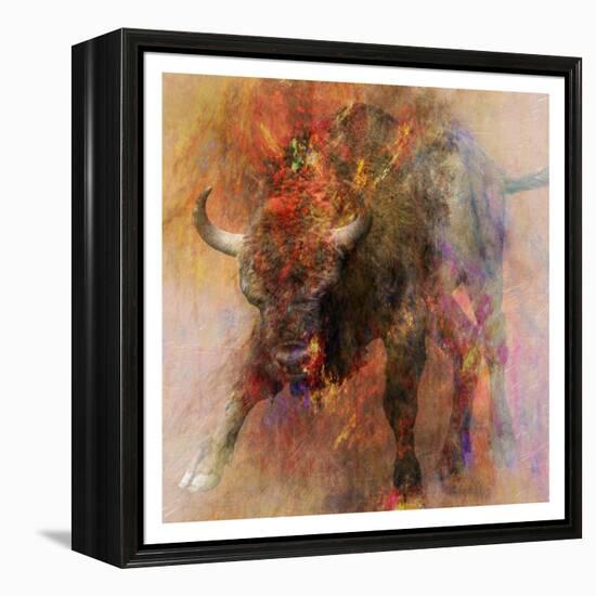 Stampede 2-Sheldon Lewis-Framed Stretched Canvas