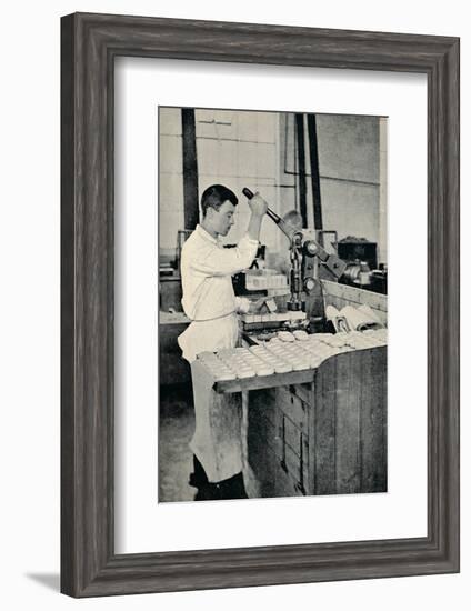 'Stamping Blocks of Soap', c1917-Unknown-Framed Photographic Print