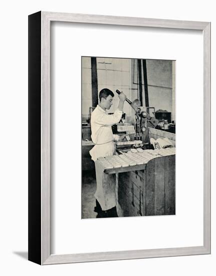 'Stamping Blocks of Soap', c1917-Unknown-Framed Photographic Print