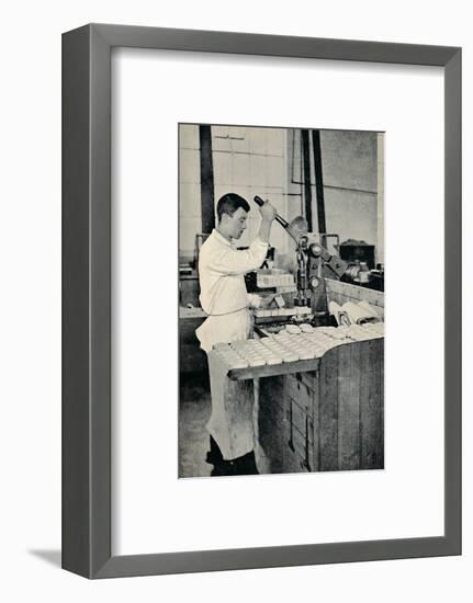 'Stamping Blocks of Soap', c1917-Unknown-Framed Photographic Print