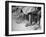 Stamping their Feet, Children from the Avondale Camp Wait to Be Fitted with Free Shoes-Ed Clark-Framed Photographic Print