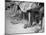 Stamping their Feet, Children from the Avondale Camp Wait to Be Fitted with Free Shoes-Ed Clark-Mounted Photographic Print