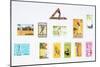 Stamps from various countries, with golfing theme, 20th century-Unknown-Mounted Giclee Print