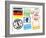 Stamps With Germany-radubalint-Framed Art Print