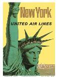 United Air Lines: New York, c.1950s-Stan Galli-Art Print