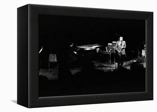 Stan Getz, Royal Festival Hall, London, 1988-Brian O'Connor-Framed Premier Image Canvas