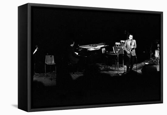 Stan Getz, Royal Festival Hall, London, 1988-Brian O'Connor-Framed Premier Image Canvas