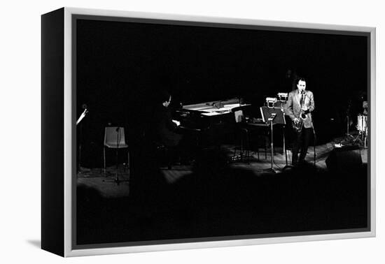 Stan Getz, Royal Festival Hall, London, 1988-Brian O'Connor-Framed Premier Image Canvas