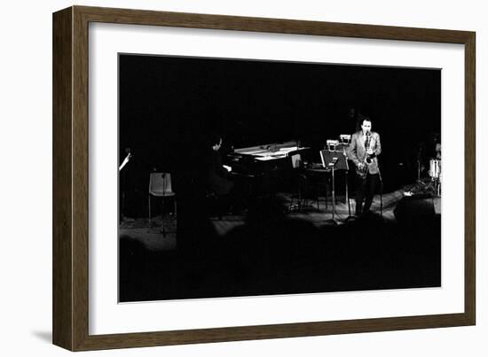 Stan Getz, Royal Festival Hall, London, 1988-Brian O'Connor-Framed Photographic Print