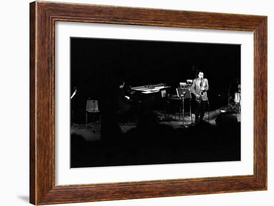 Stan Getz, Royal Festival Hall, London, 1988-Brian O'Connor-Framed Photographic Print
