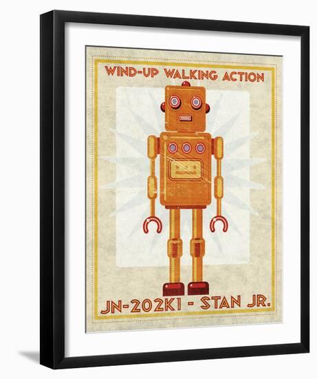 Stan Jr. Box Art Robot-John Golden-Framed Giclee Print