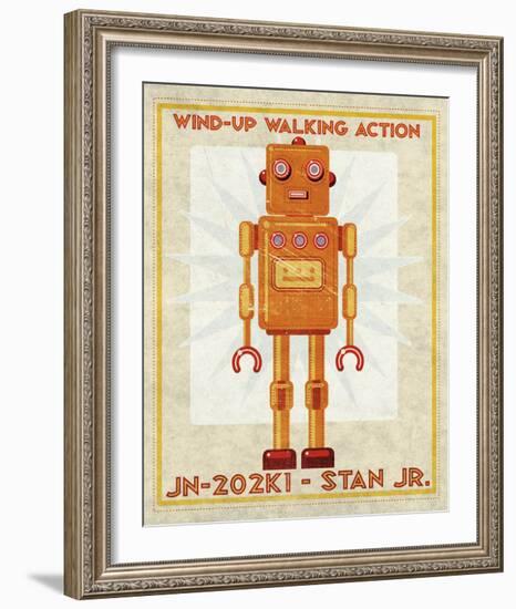 Stan Jr. Box Art Robot-John Golden-Framed Giclee Print