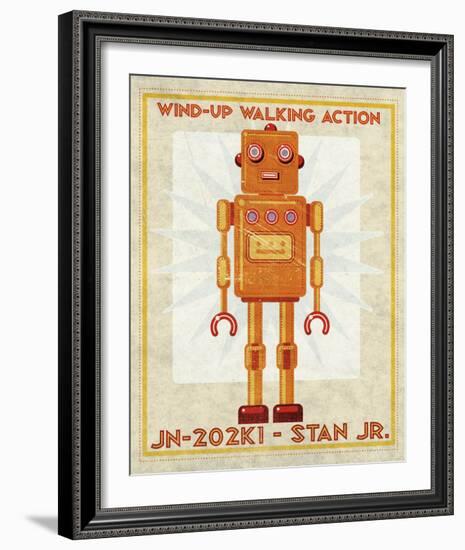 Stan Jr. Box Art Robot-John Golden-Framed Giclee Print