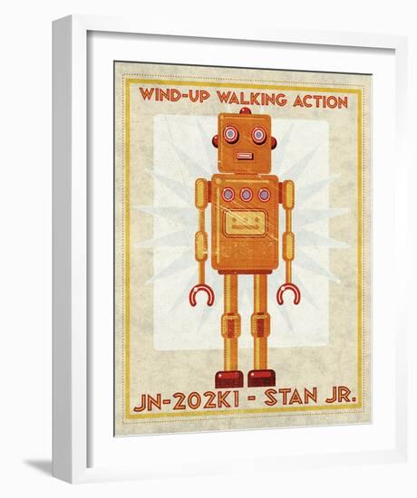 Stan Jr. Box Art Robot-John Golden-Framed Giclee Print