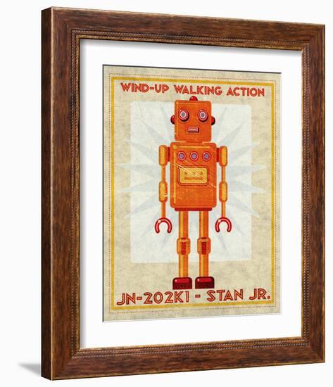 Stan Jr. Box Art Robot-John Golden-Framed Art Print