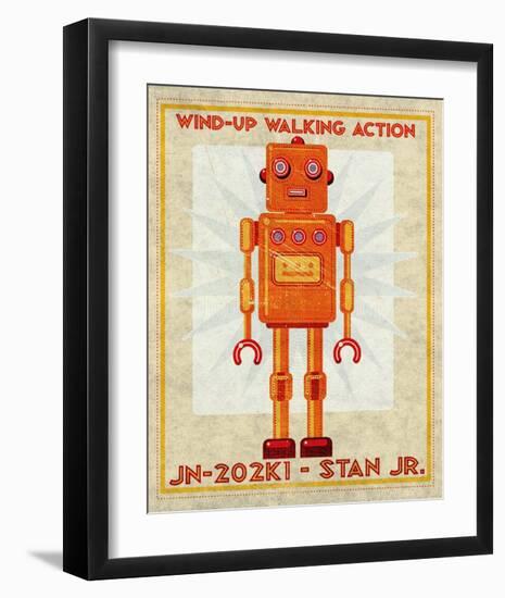 Stan Jr. Box Art Robot-John Golden-Framed Art Print