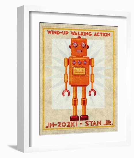 Stan Jr. Box Art Robot-John Golden-Framed Art Print