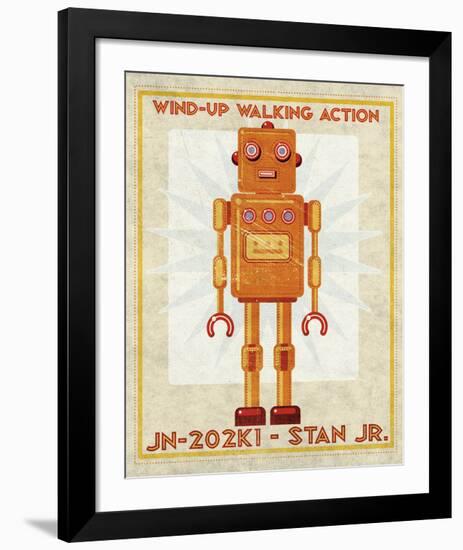 Stan Jr. Box Art Robot-John W^ Golden-Framed Art Print