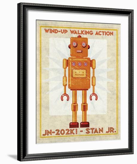 Stan Jr. Box Art Robot-John W^ Golden-Framed Art Print