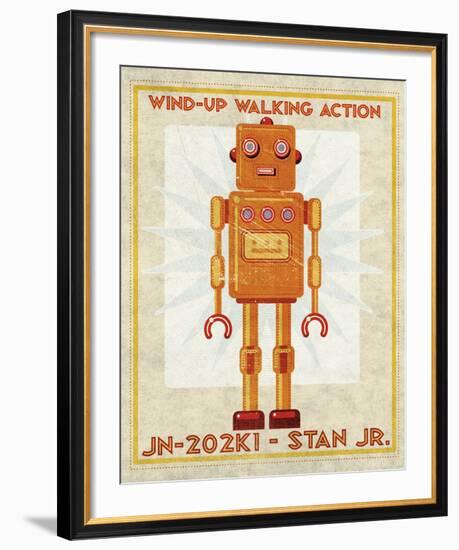 Stan Jr. Box Art Robot-John W^ Golden-Framed Art Print