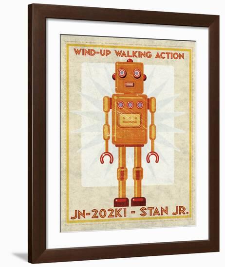 Stan Jr. Box Art Robot-John W^ Golden-Framed Art Print