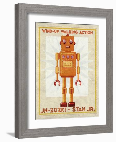 Stan Jr. Box Art Robot-John W Golden-Framed Giclee Print