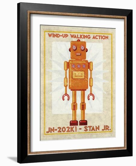 Stan Jr. Box Art Robot-John W Golden-Framed Giclee Print