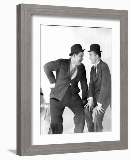 Stan Laurel and Oliver Hardy, c.1930s-null-Framed Photo