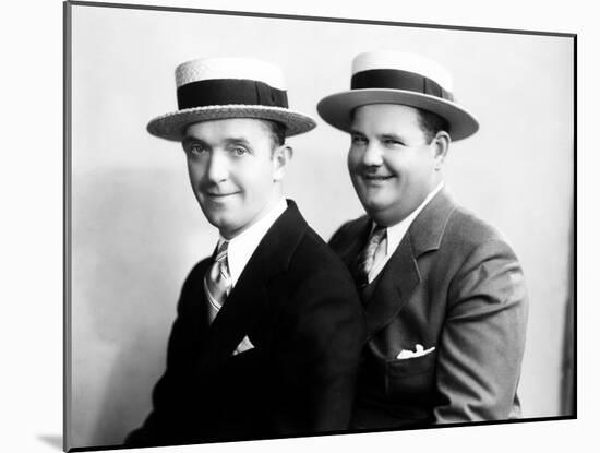 Stan Laurel and Oliver Hardy [Laurel & Hardy] in Early Hal Roach Studio Portrait Shot, c. Mid 1920s-null-Mounted Photo