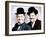 Stan Laurel, Oliver Hardy, ca. 1930s-null-Framed Photo