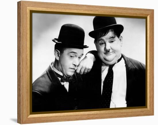 Stan Laurel, Oliver Hardy [Laurel & Hardy], ca. 1930s-null-Framed Stretched Canvas